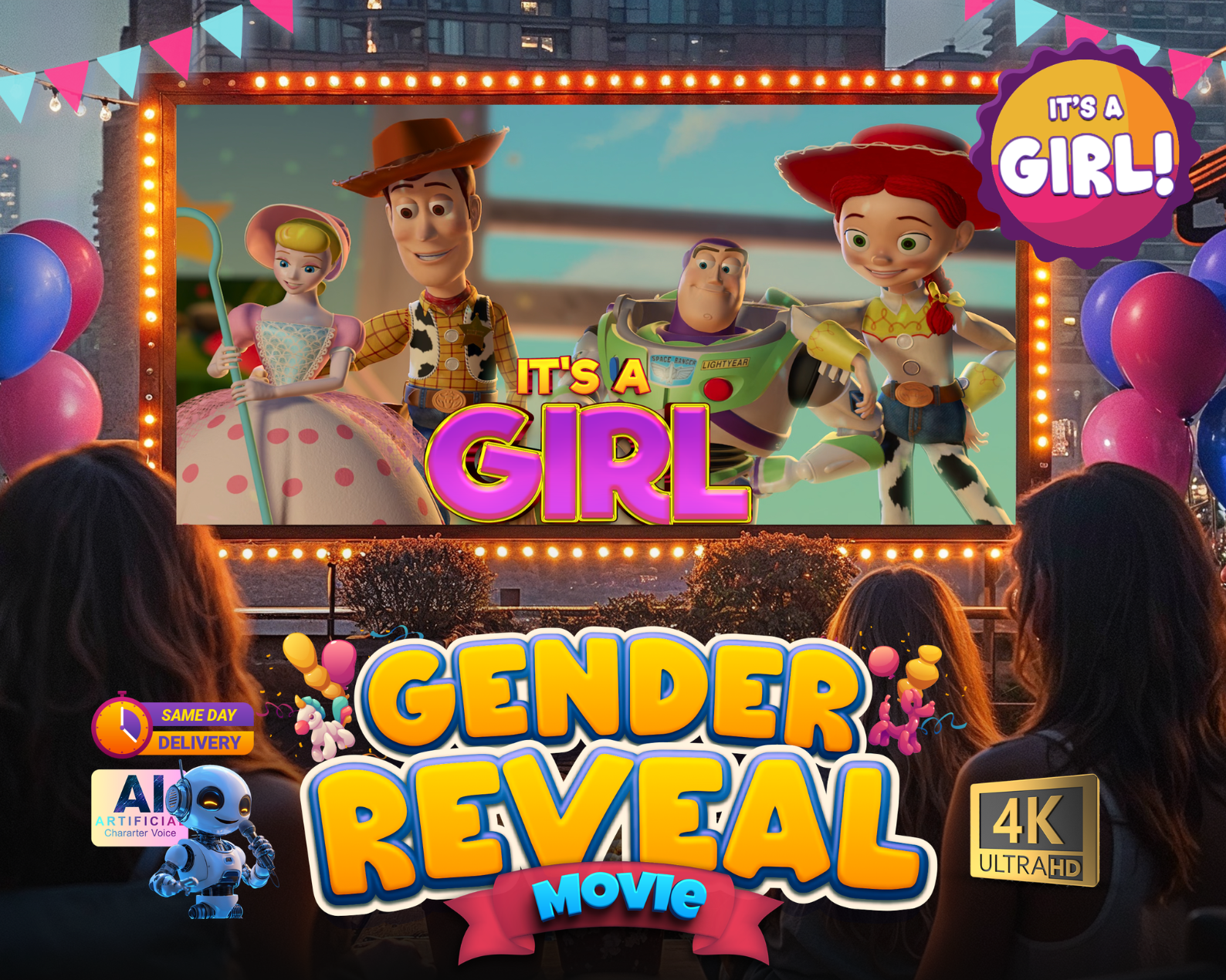 Toy Story Movie Baby Reveal Girl