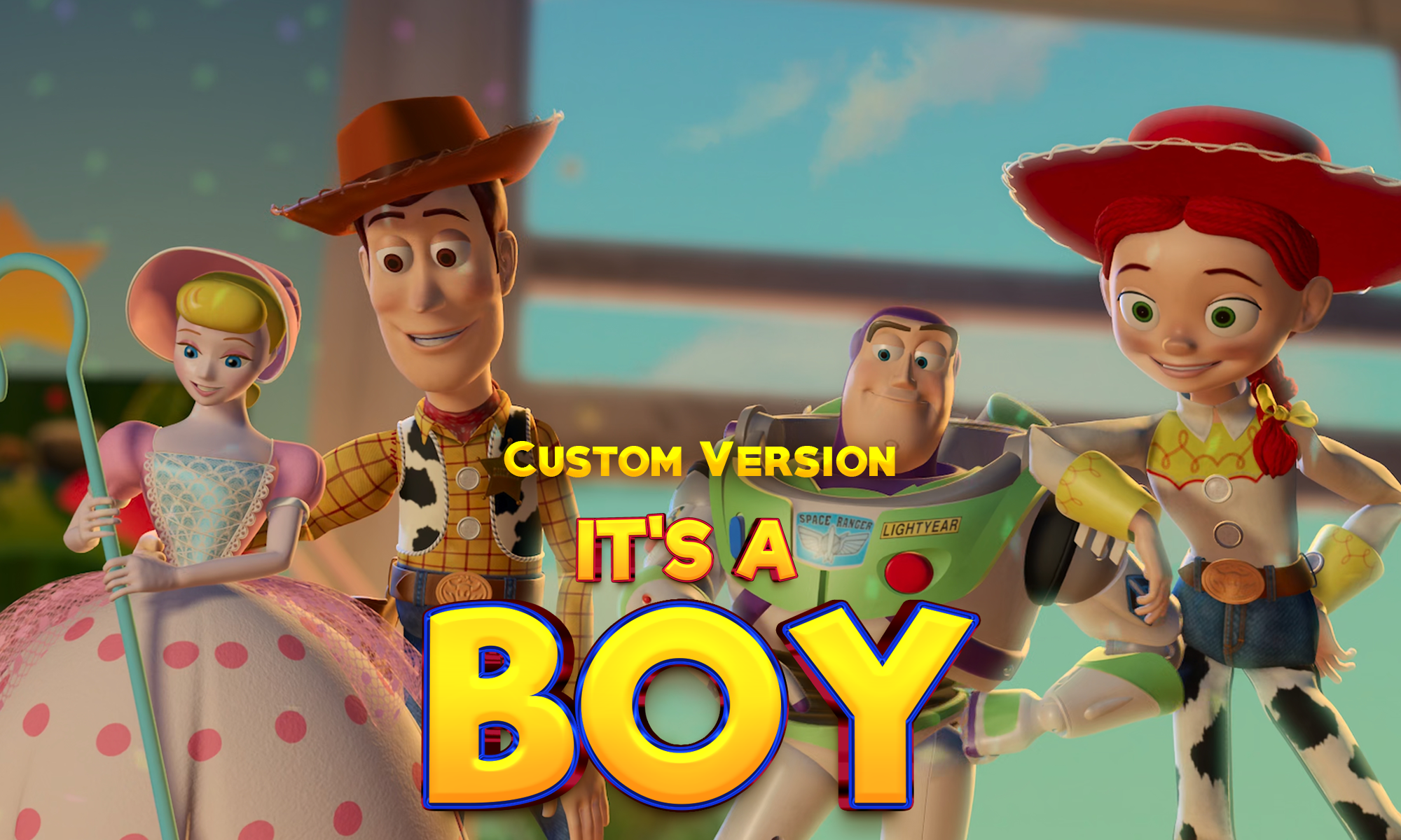 Toy Story Gender Reveal Movie Baby Reveal Movie