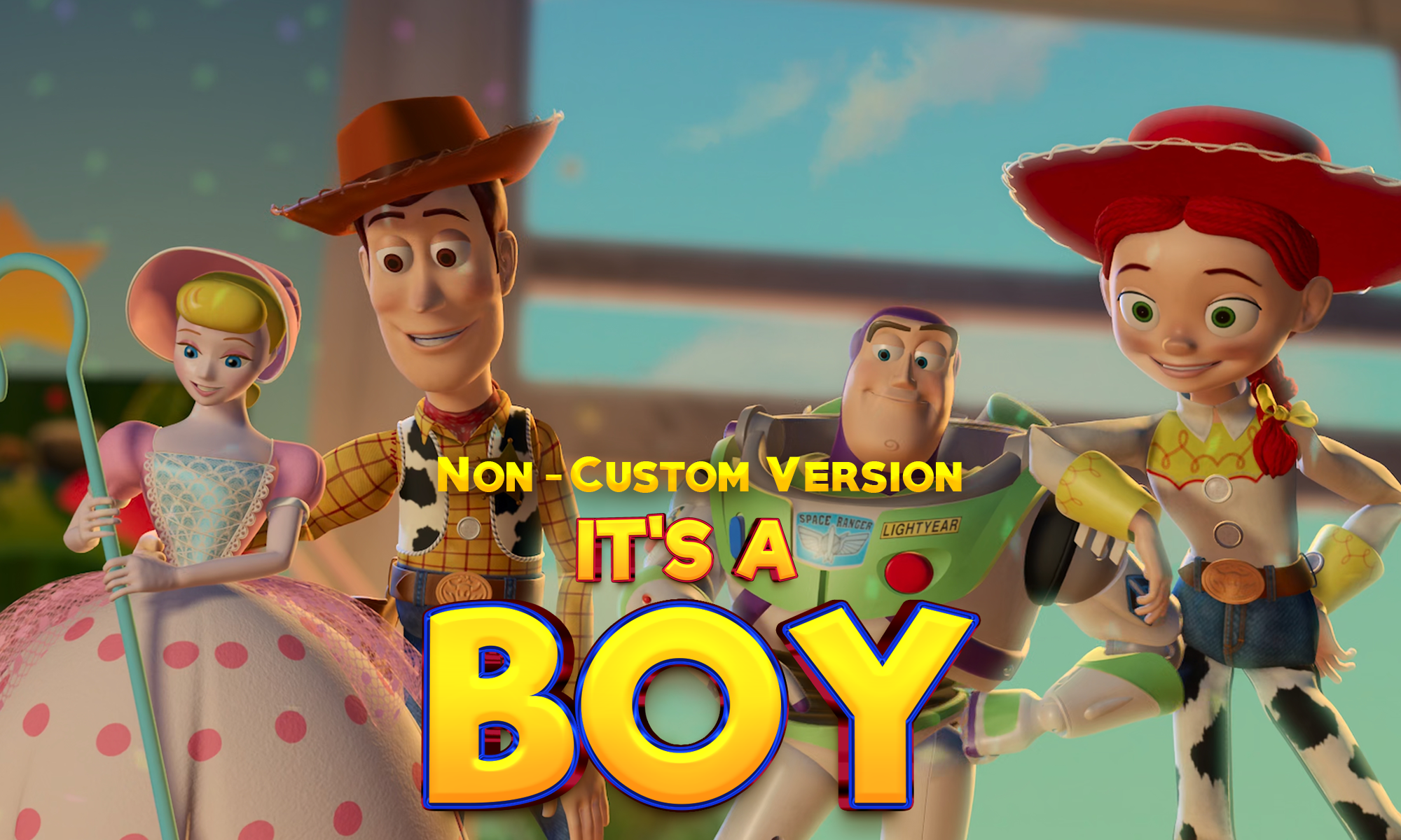 Toy Story Gender Reveal Movie Baby Reveal Movie