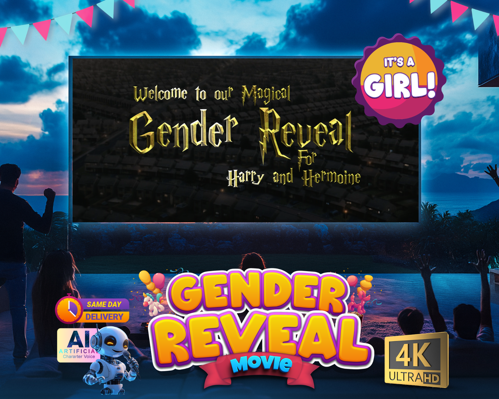 Gender Reveal Movie Baby Reveal Movie Harry Potter