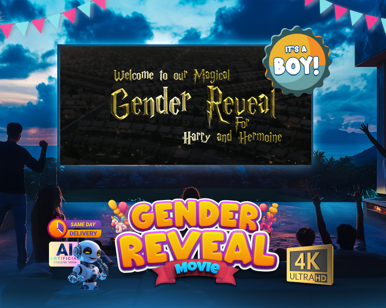 Gender Reveal Movie Baby Reveal Movie Harry Potter