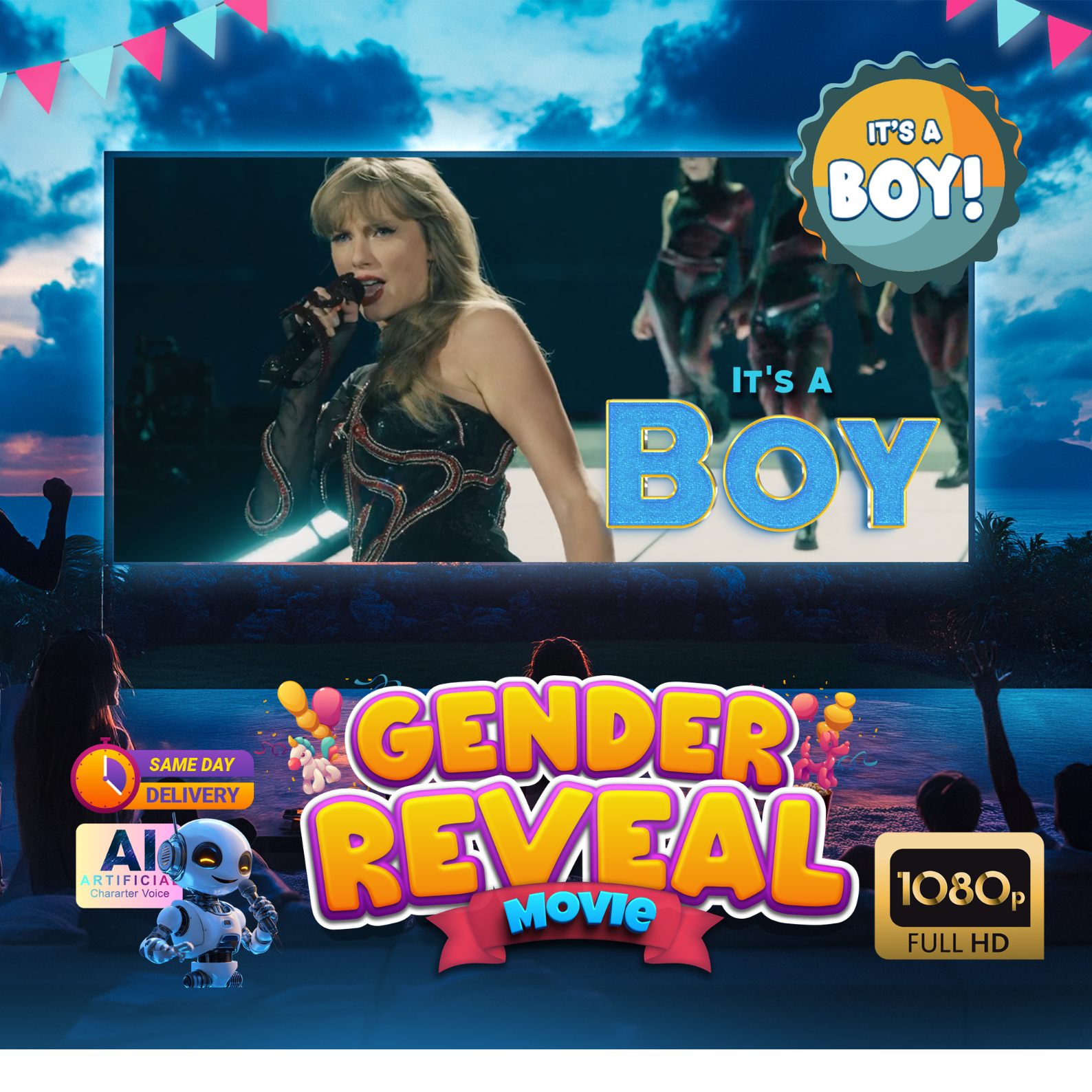 Taylor Swift Gender Reveal Video